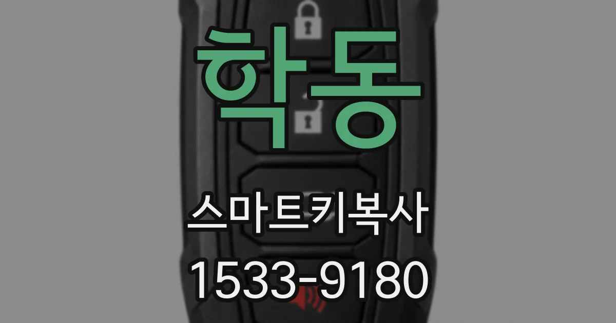 학동 스마트키복사