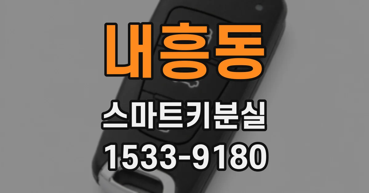 내흥동 스마트키분실