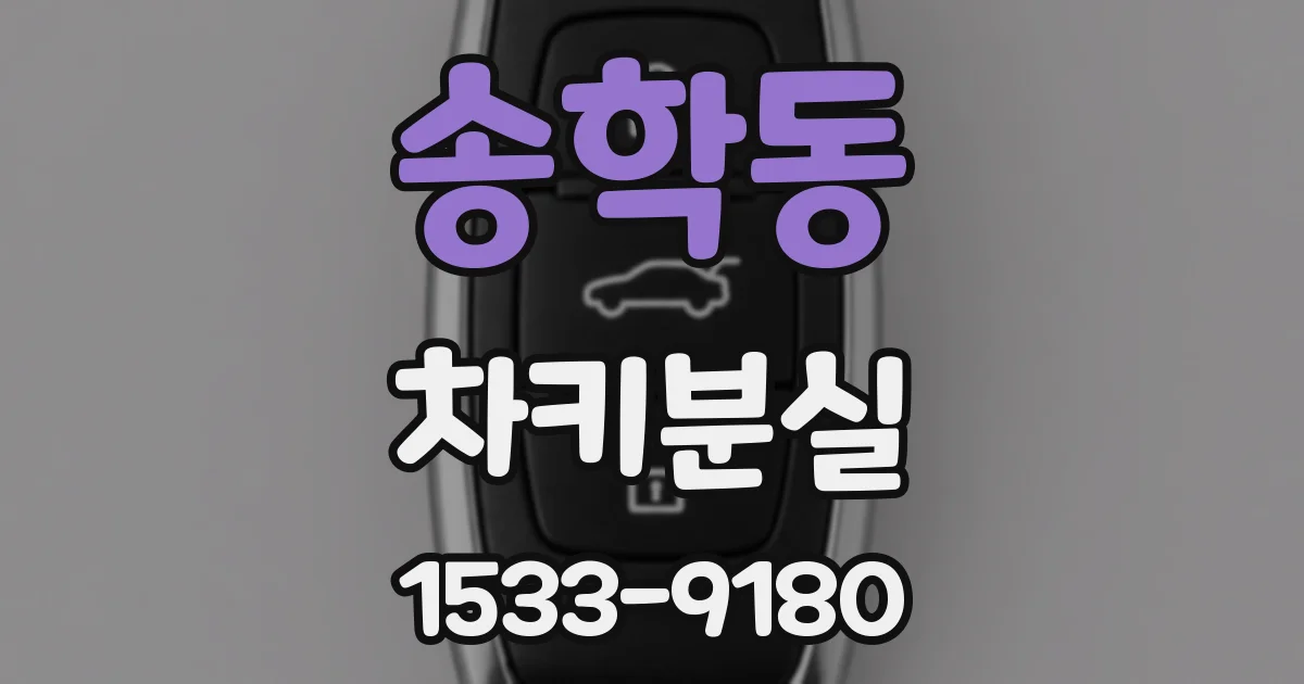 송학동 차키분실