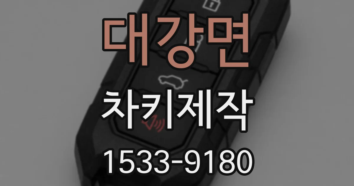 대강면 차키제작
