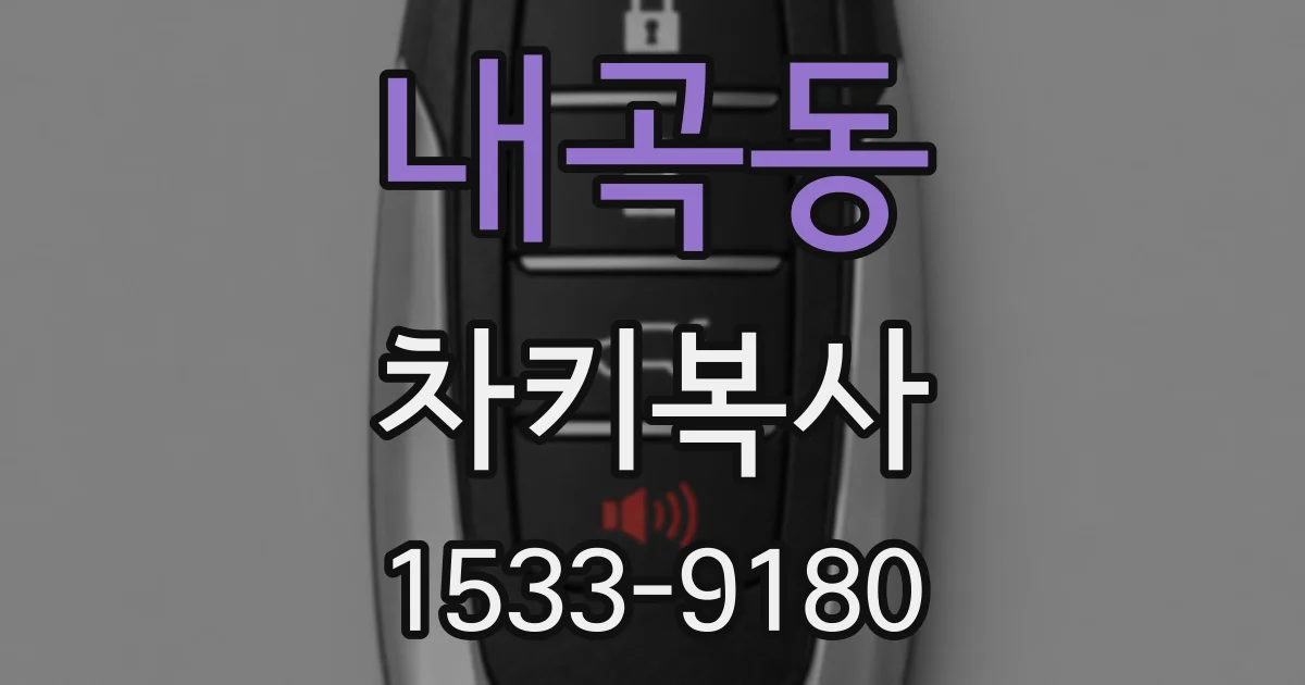 내곡동 차키복사