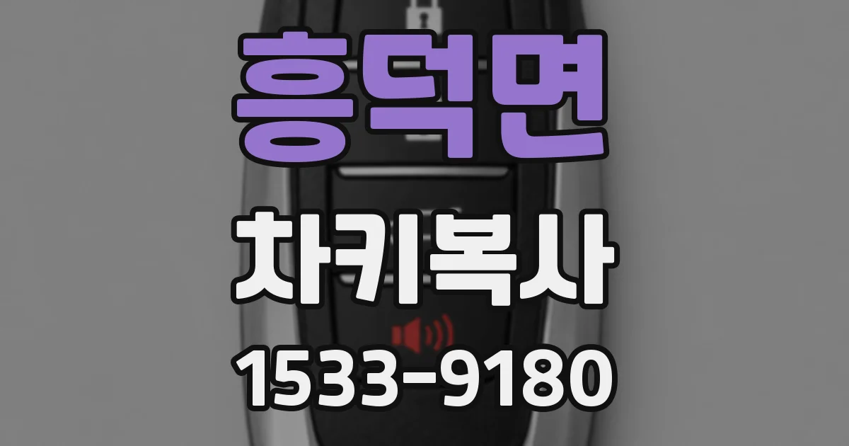 흥덕면 차키복사