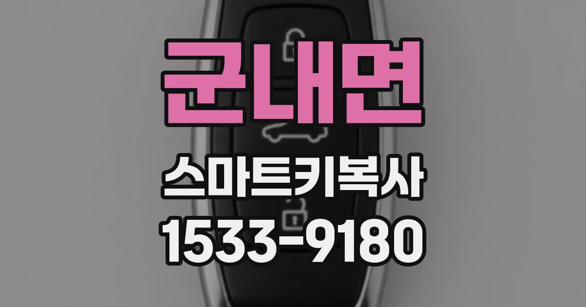 군내면 스마트키복사