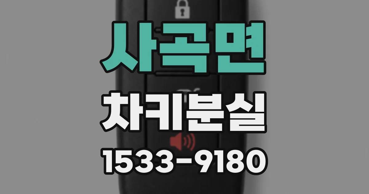 사곡면 차키분실