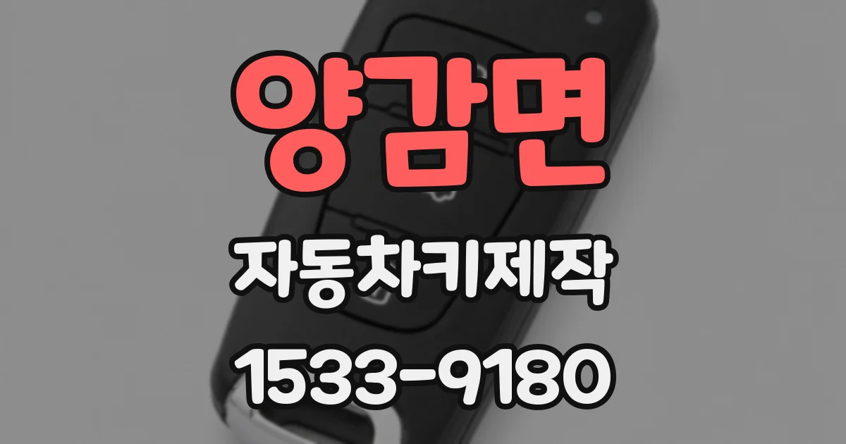 양감면 자동차키제작