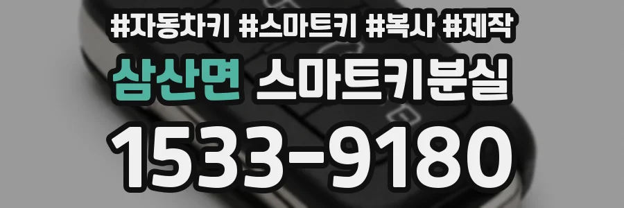 삼산면 스마트키분실
