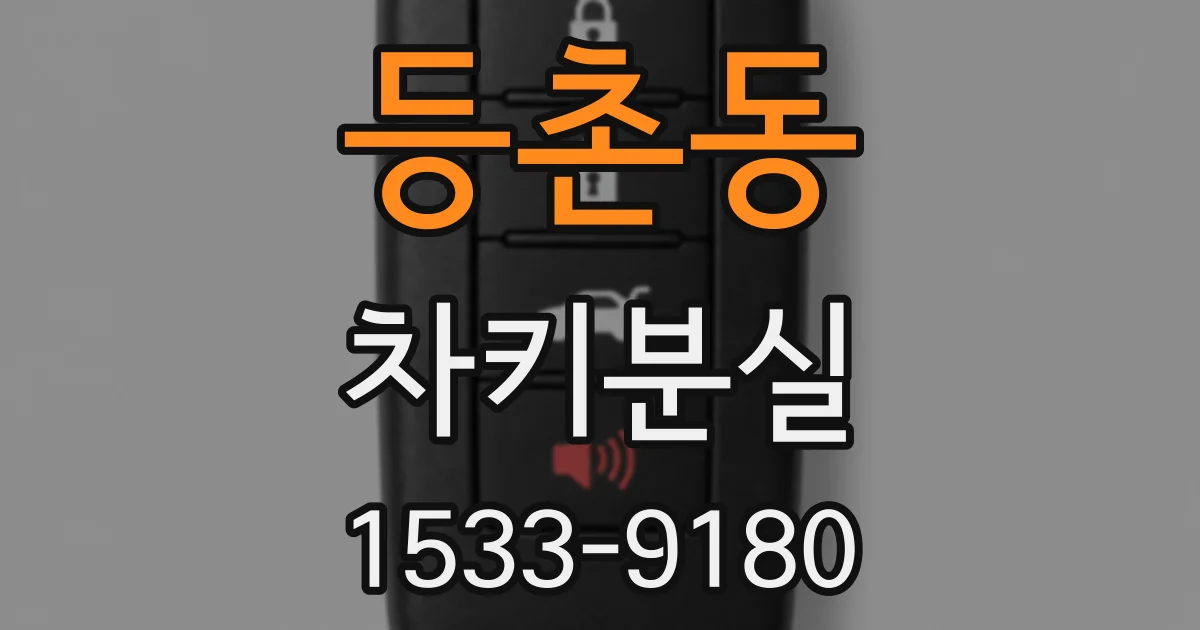 등촌동 차키분실
