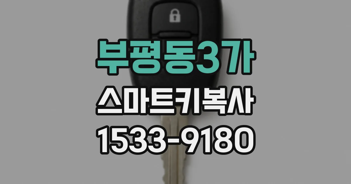 부평동3가 스마트키복사