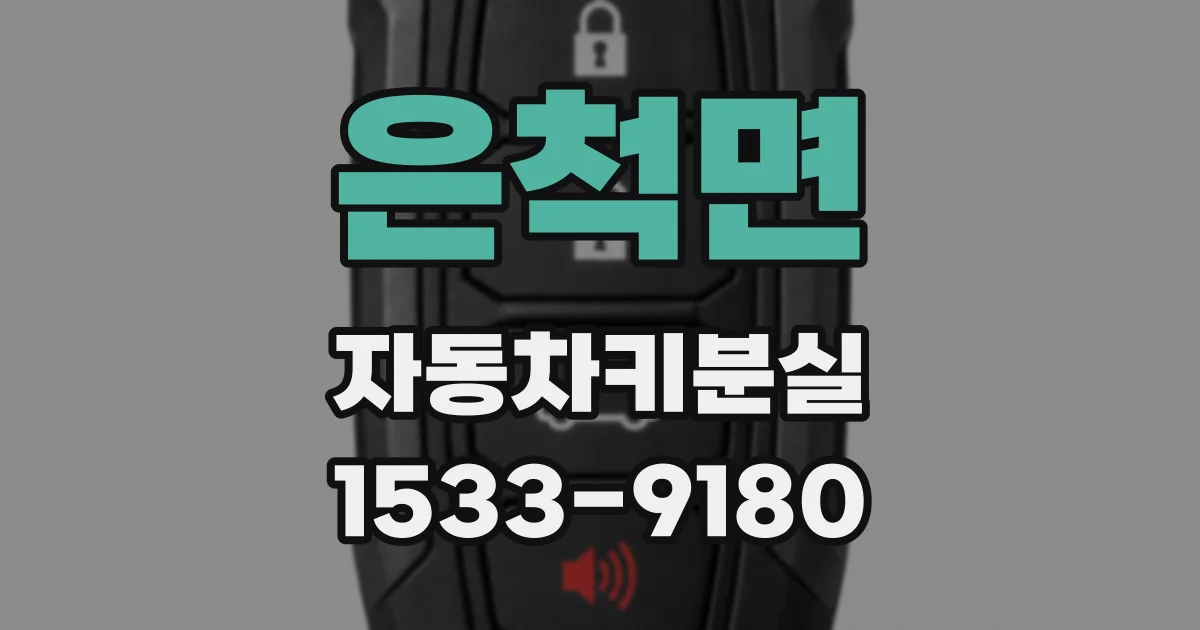 은척면 자동차키분실