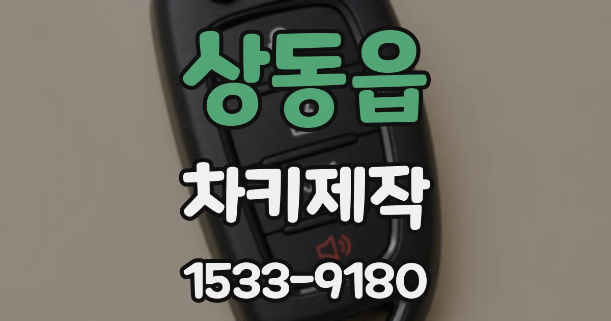 상동읍 차키제작