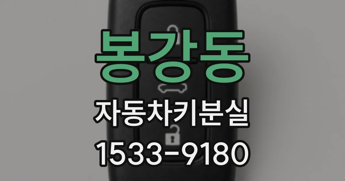 봉강동 자동차키분실