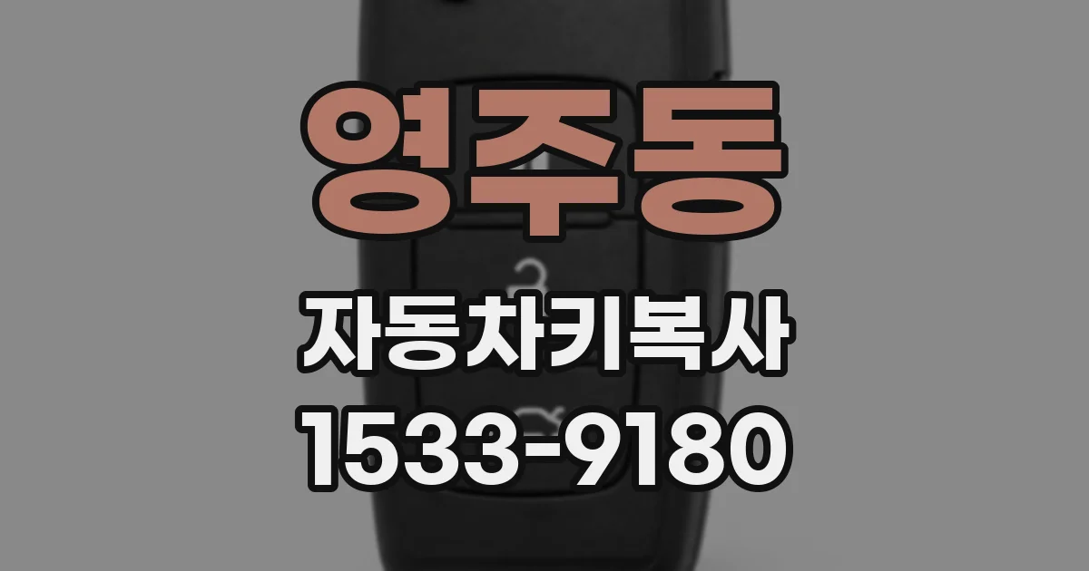영주동 자동차키복사