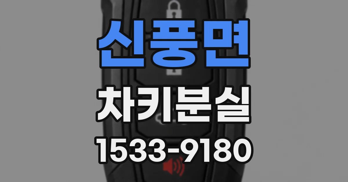 신풍면 차키분실