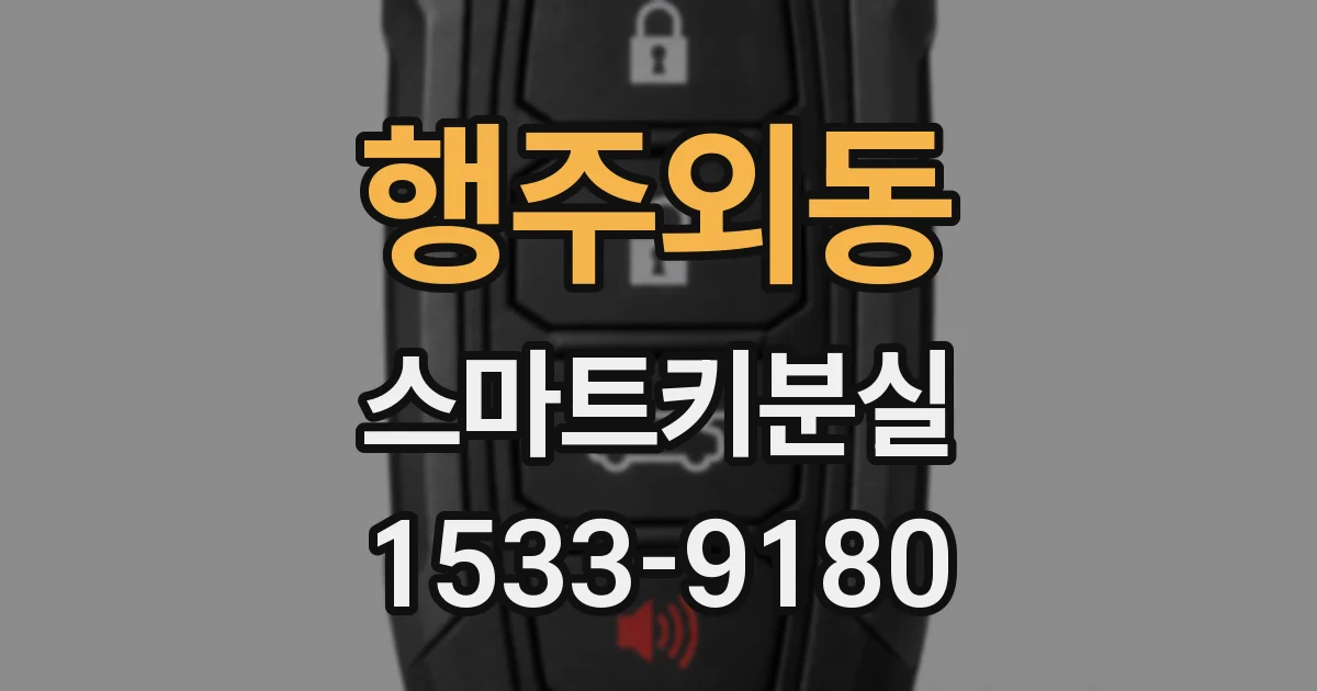 행주외동 스마트키분실