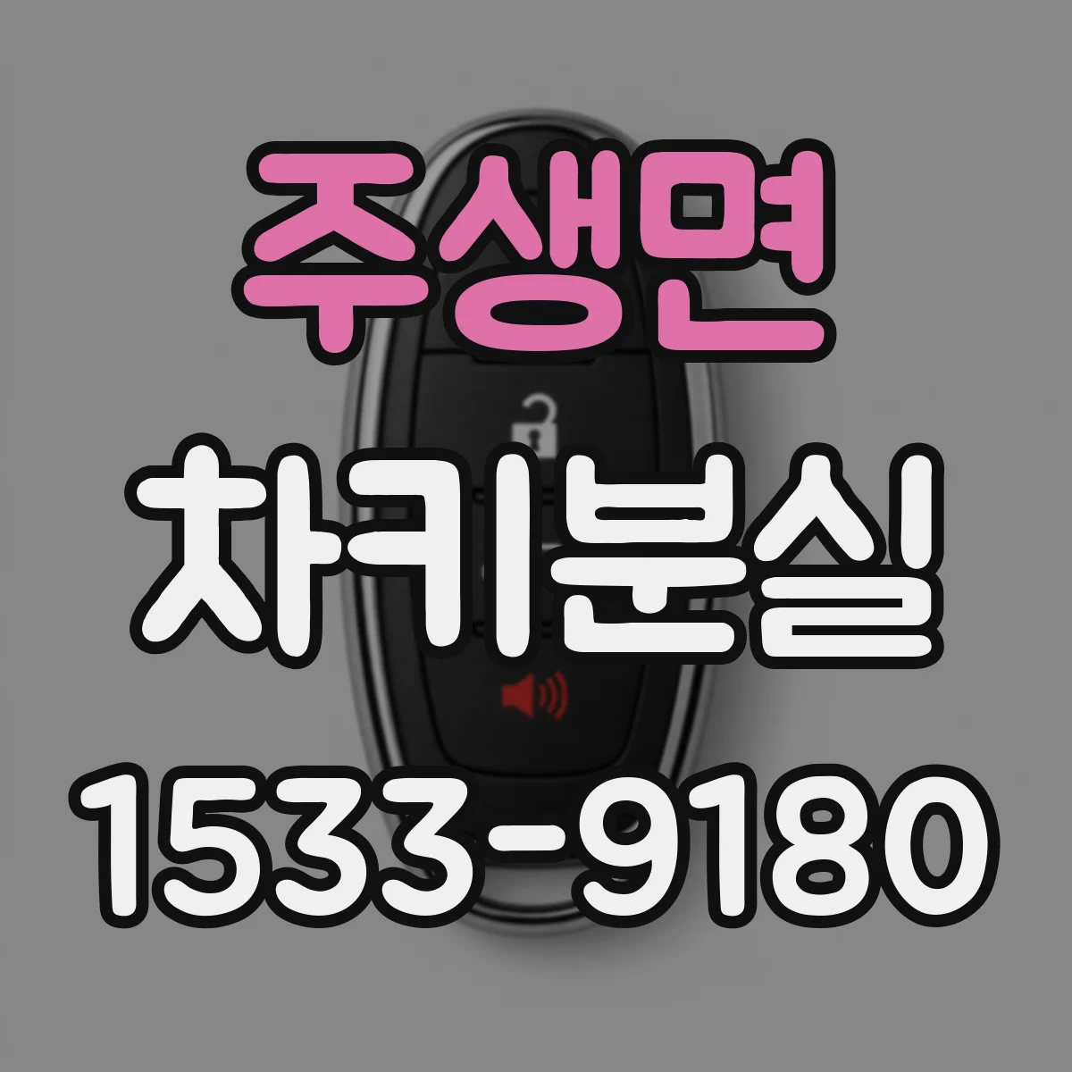 주생면 차키분실