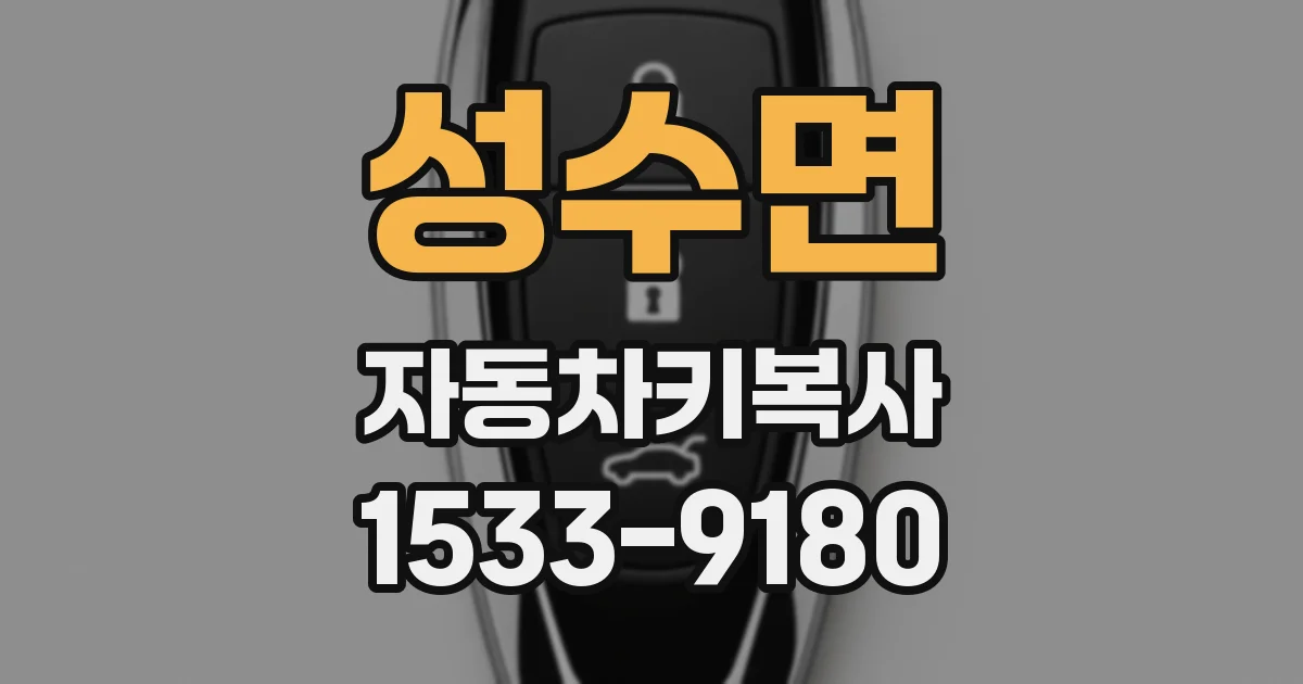 성수면 자동차키복사
