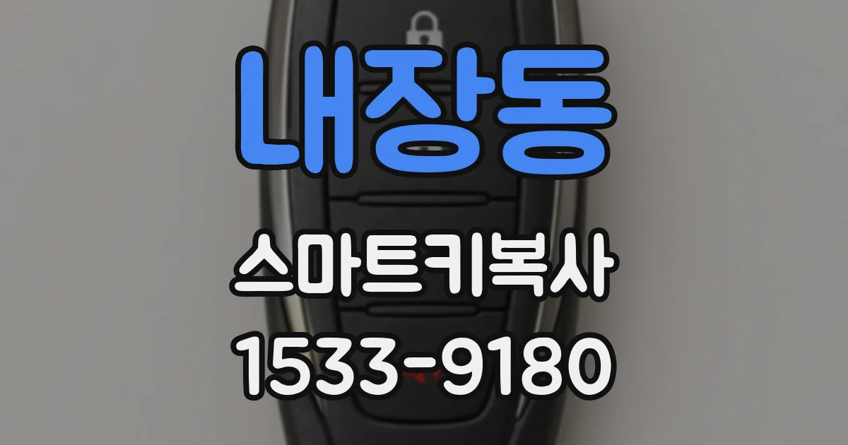 내장동 스마트키복사