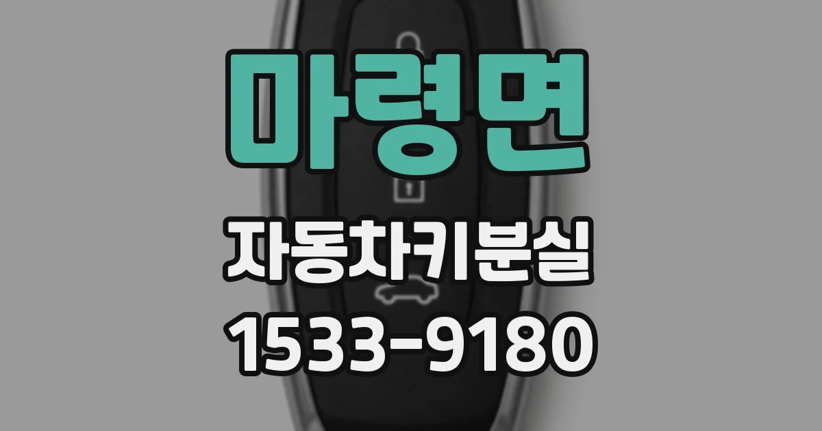 마령면 자동차키분실