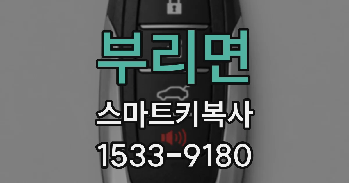 부리면 스마트키복사