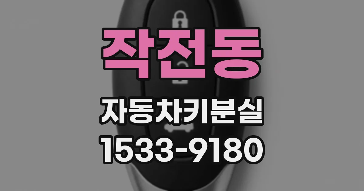작전동 자동차키분실