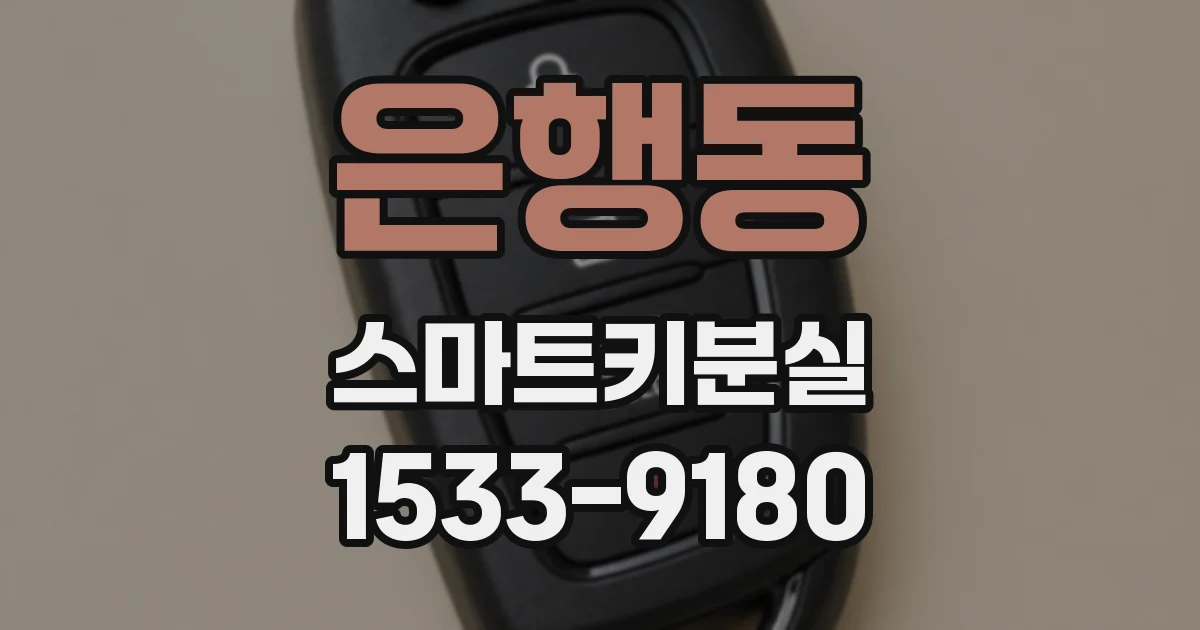 은행동 스마트키분실