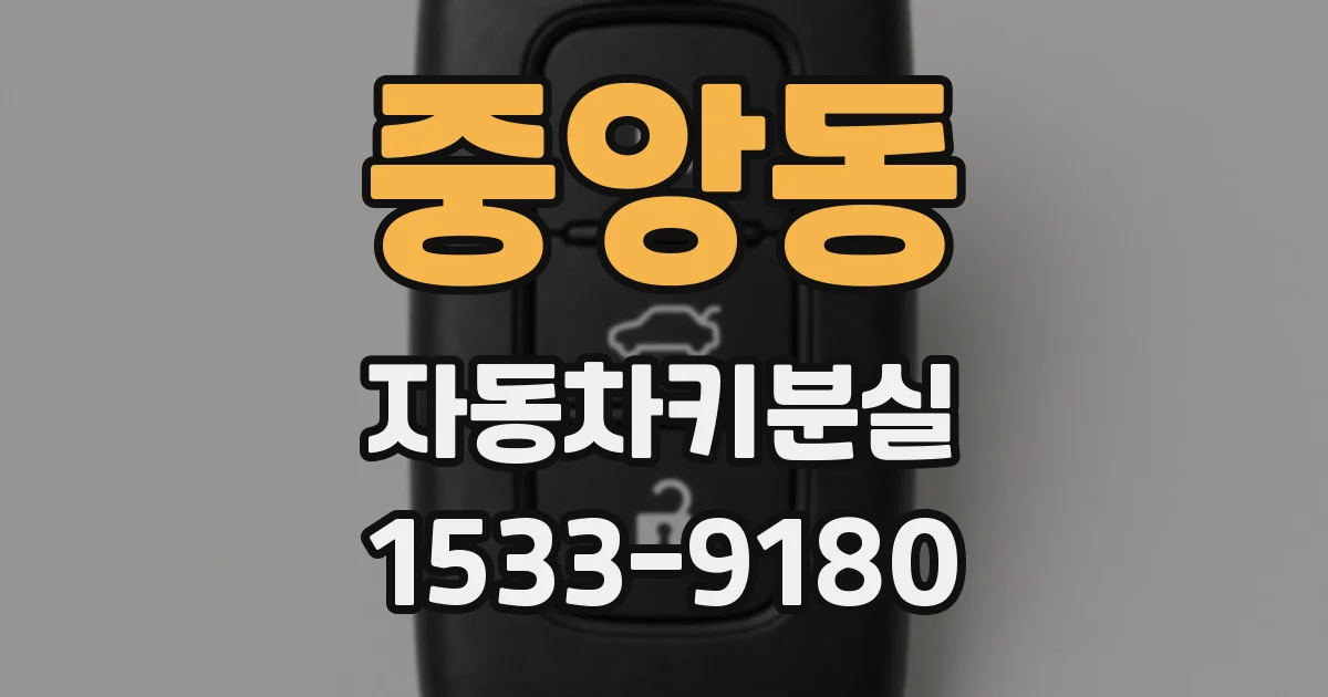 중앙동 자동차키분실