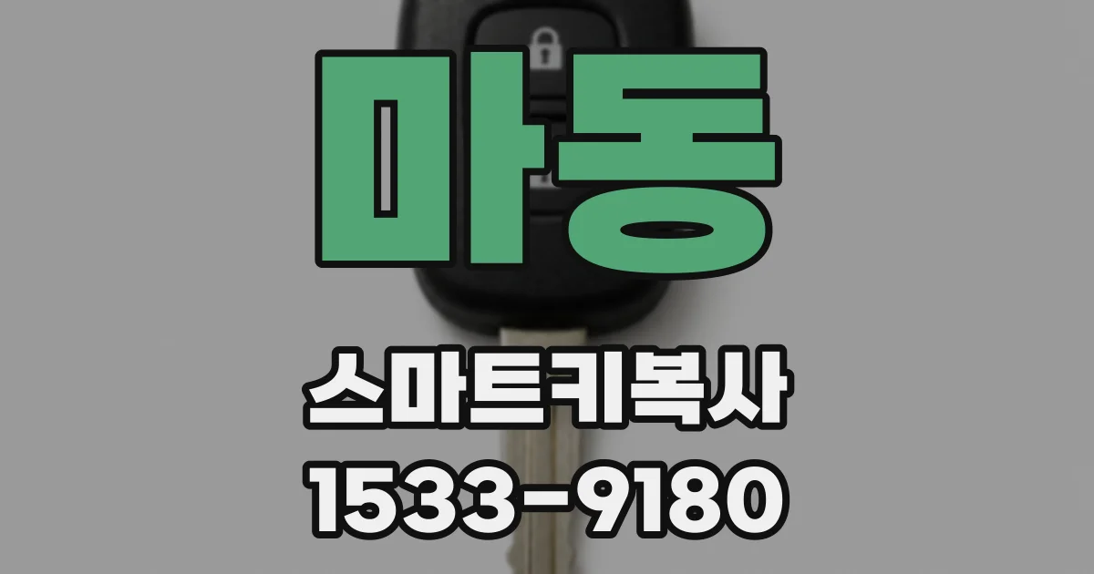 마동 스마트키복사