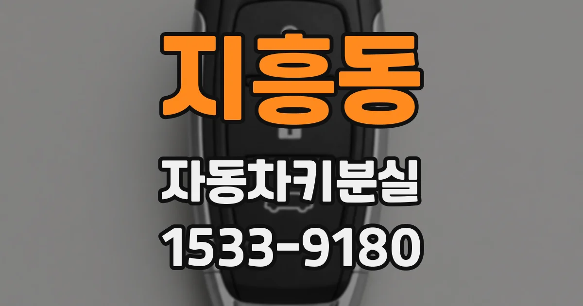 지흥동 자동차키분실