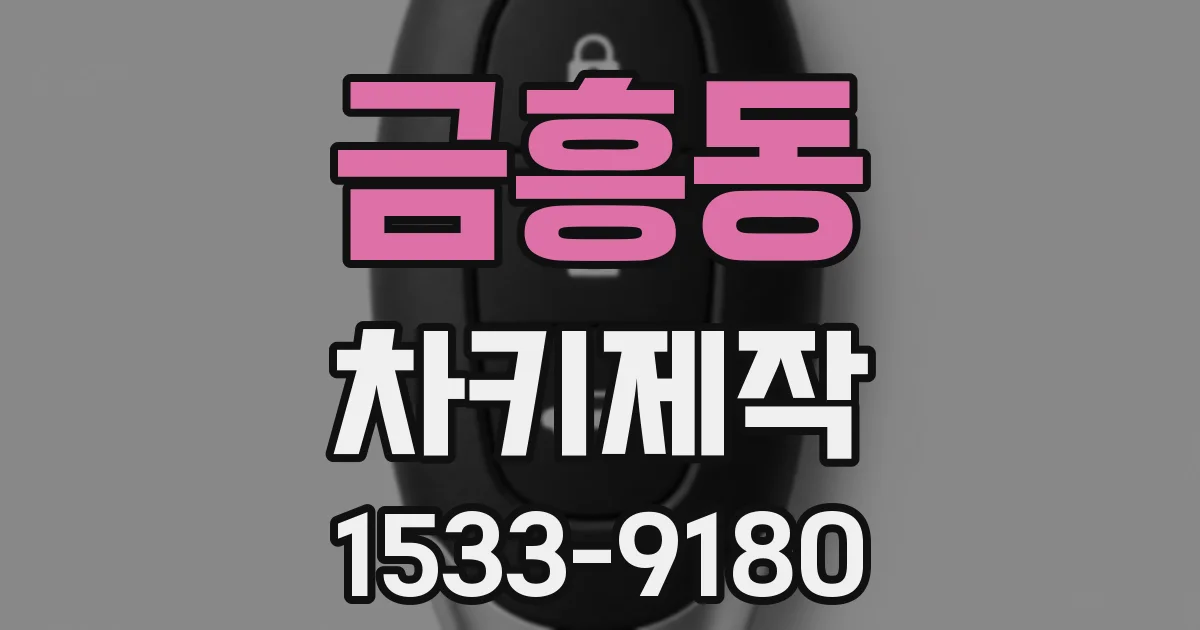 금흥동 차키제작