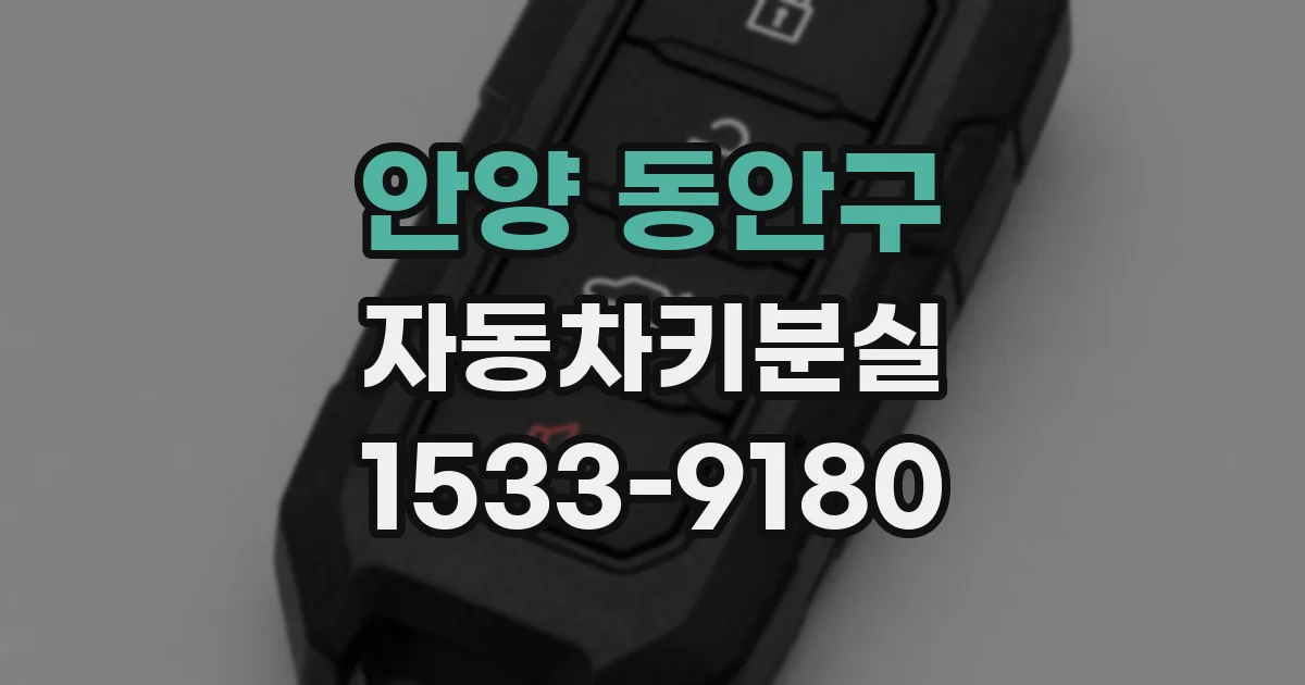 안양 동안구 자동차키분실