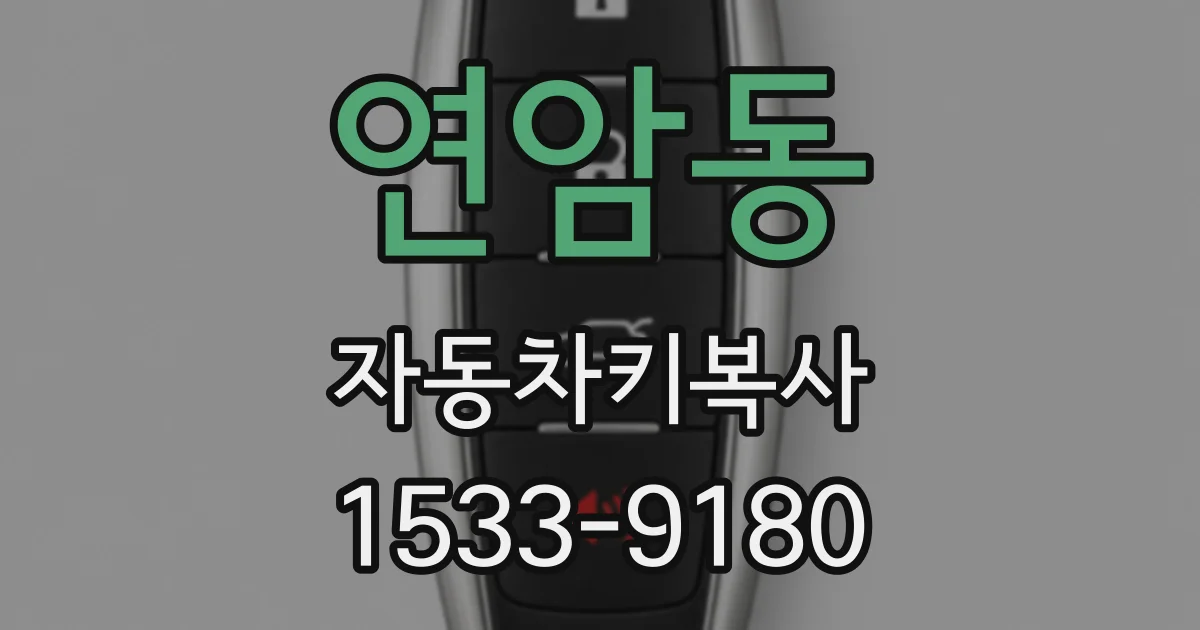 연암동 자동차키복사