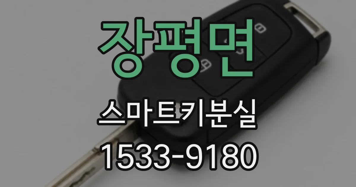 장평면 스마트키분실