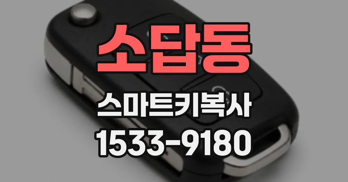 소답동 스마트키복사