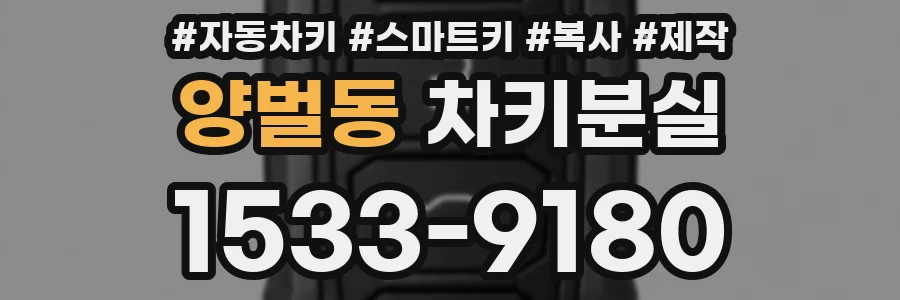 양벌동 차키분실