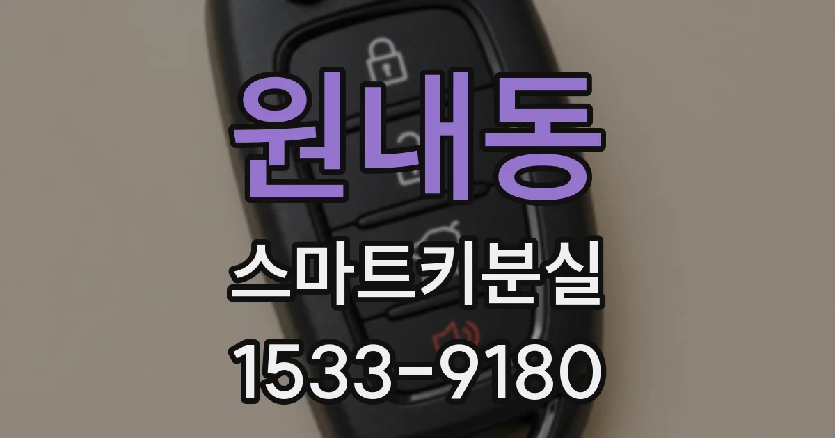 원내동 스마트키분실