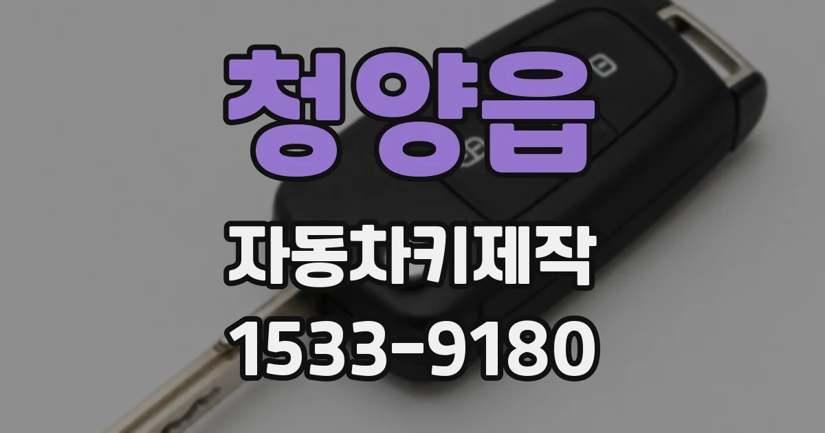 청양읍 자동차키제작