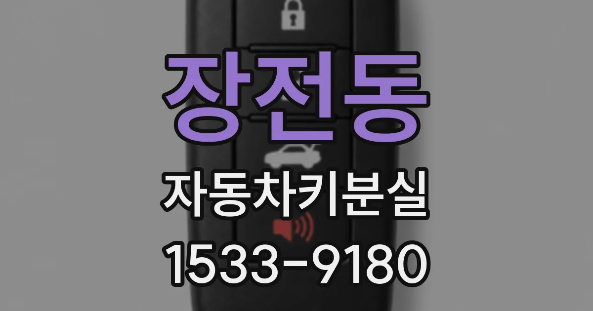 장전동 자동차키분실