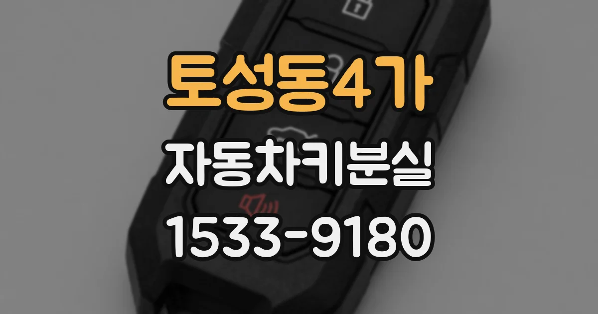 토성동4가 자동차키분실