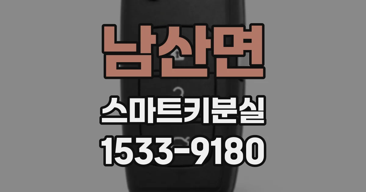 남산면 스마트키분실