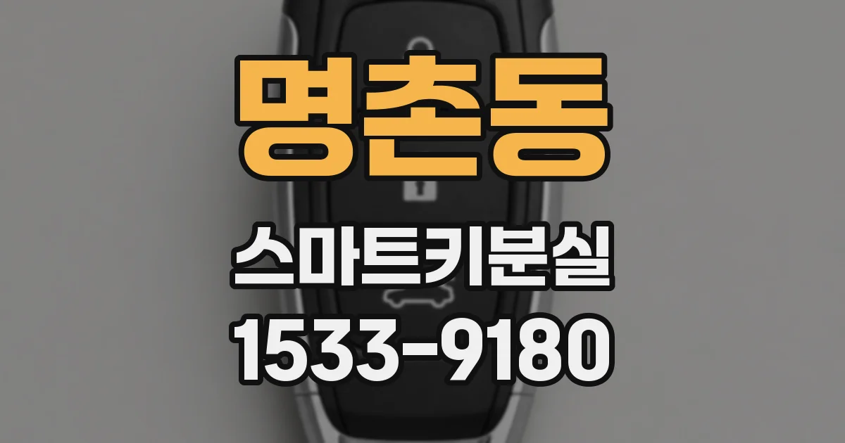 명촌동 스마트키분실