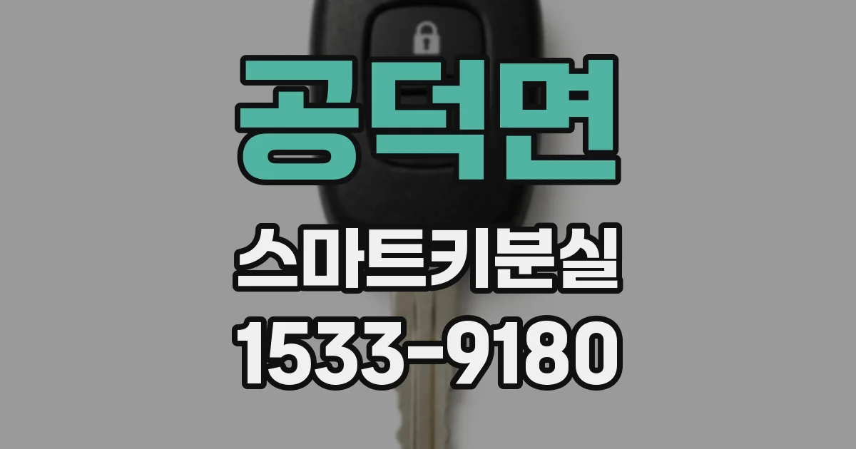공덕면 스마트키분실
