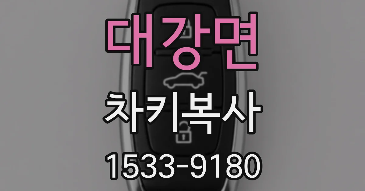 대강면 차키복사