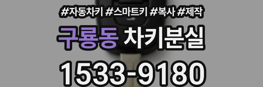구룡동 차키분실