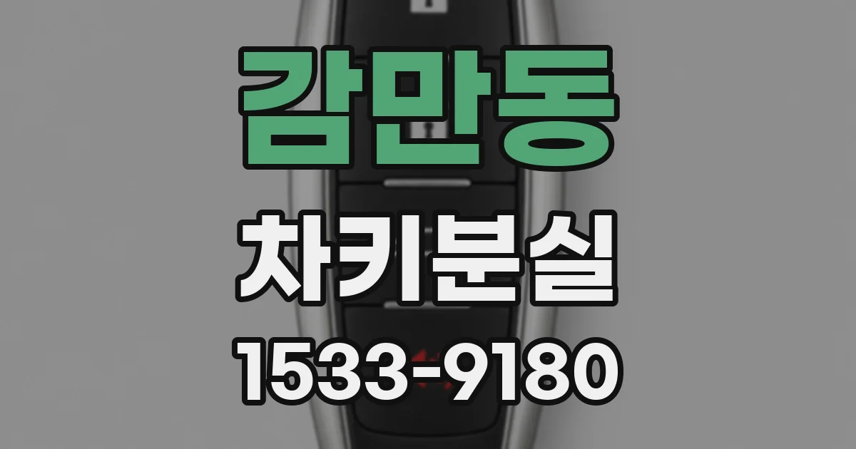 감만동 차키분실