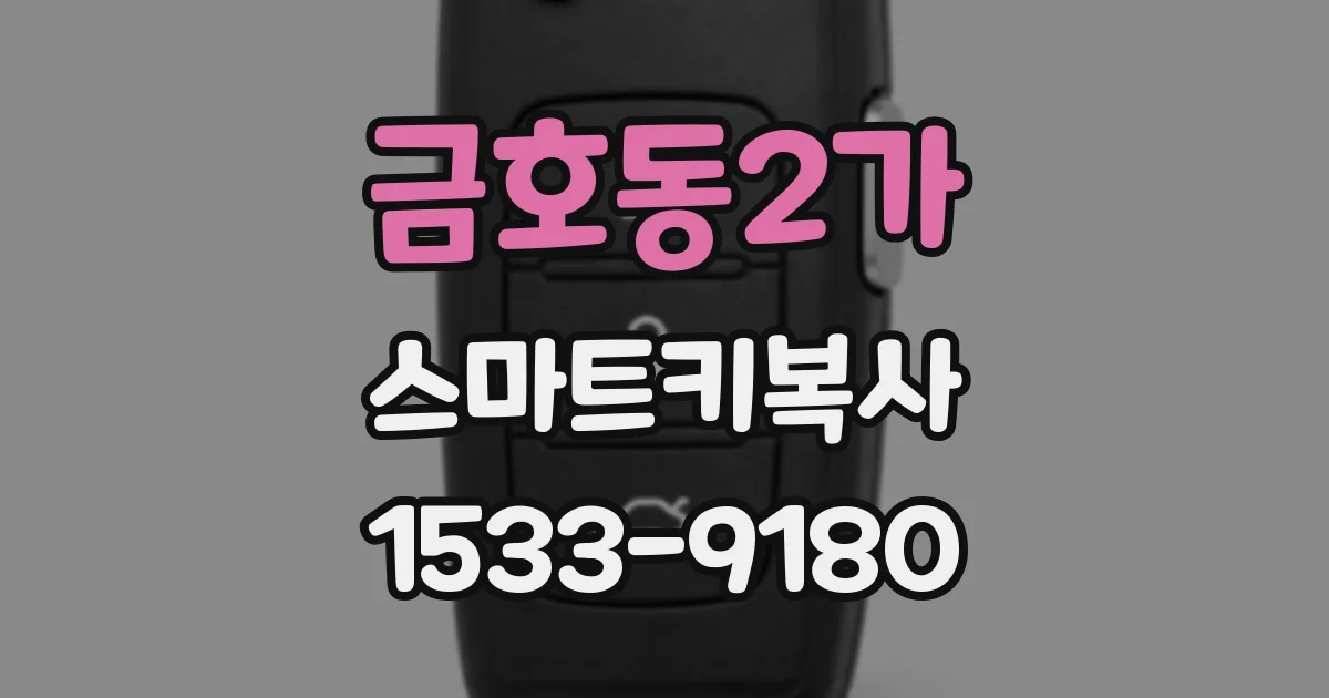 금호동2가 스마트키복사