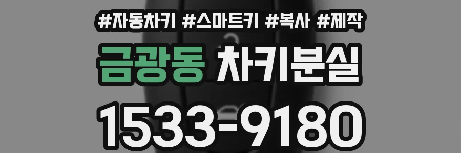 금광동 차키분실