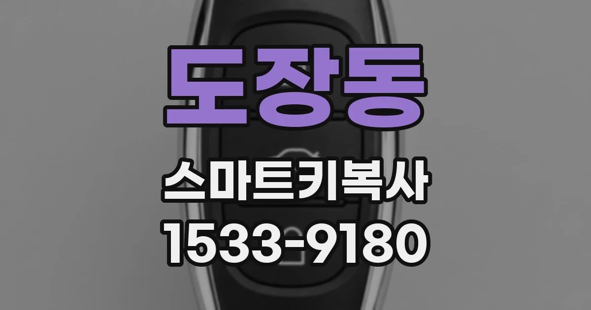 도장동 스마트키복사