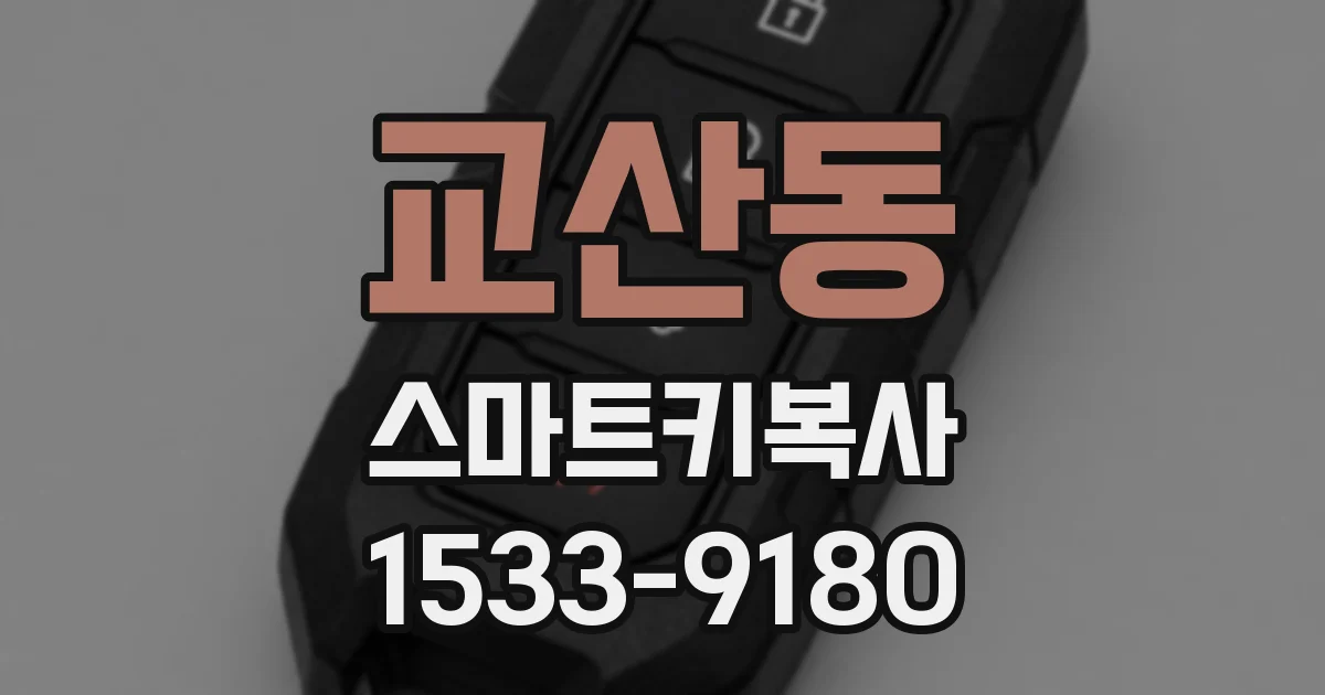 교산동 스마트키복사