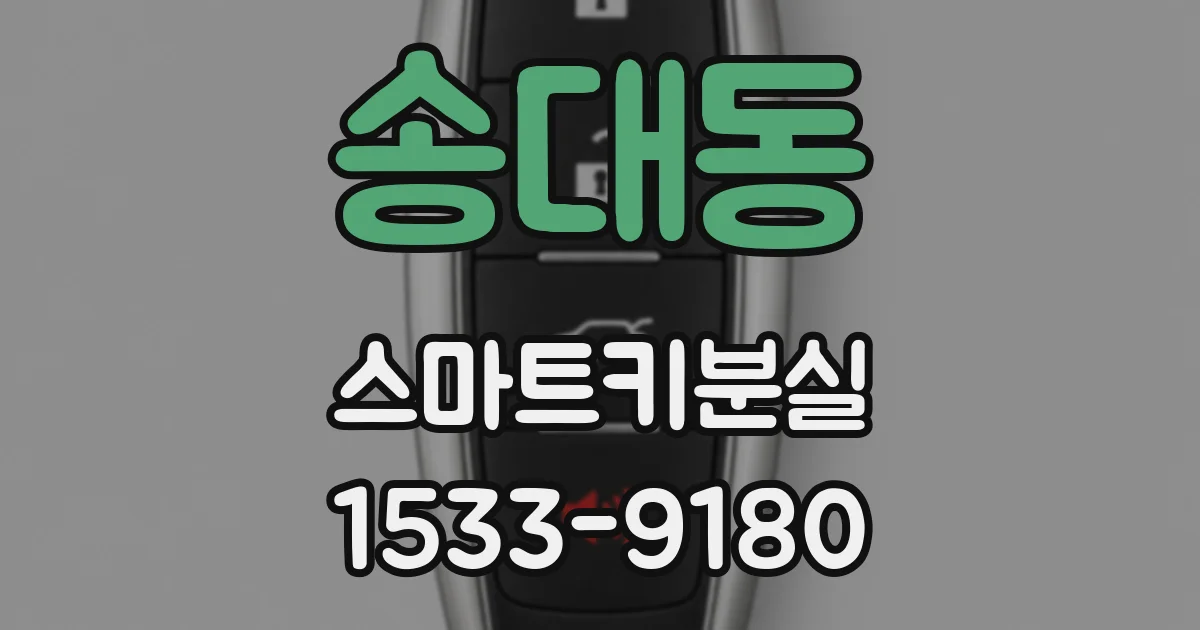 송대동 스마트키분실
