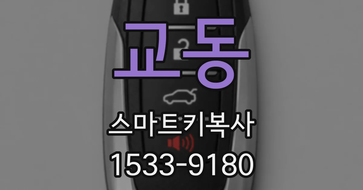교동 스마트키복사